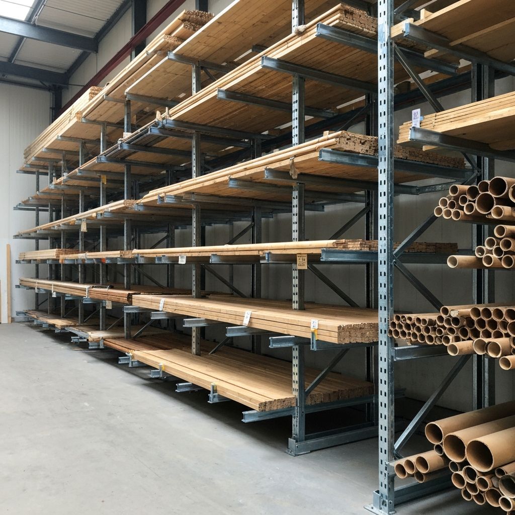 Rayonnage cantilever : la meilleure solution pour stocker les produits longs au Maroc
